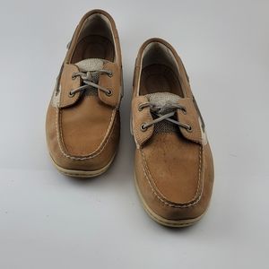Womens leather Sperry loafers size 10